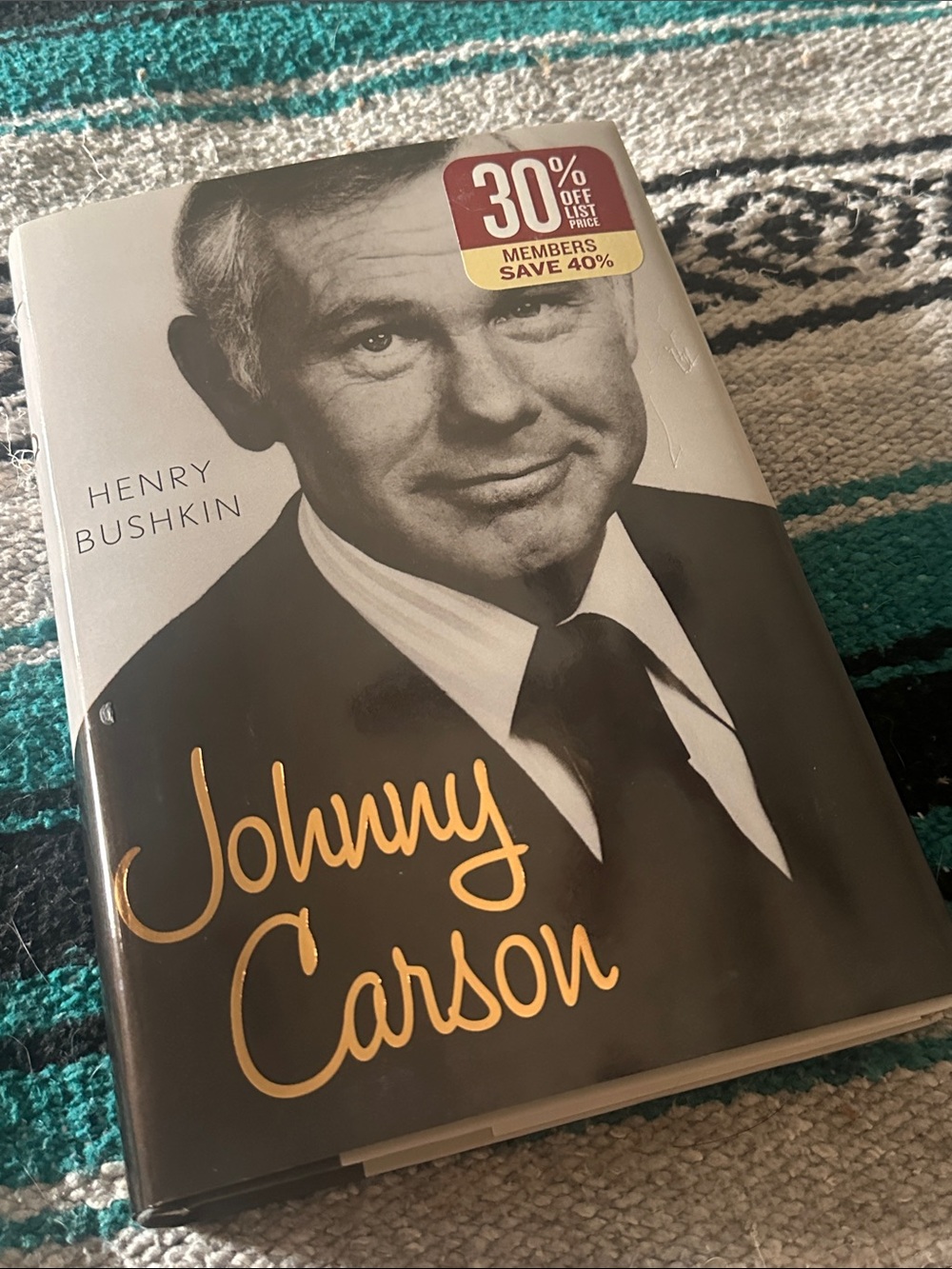 Johnny Carson Hardcover Book by Henry Bushkin